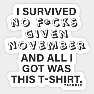 I SURVIVED NFGN!!! Sticker